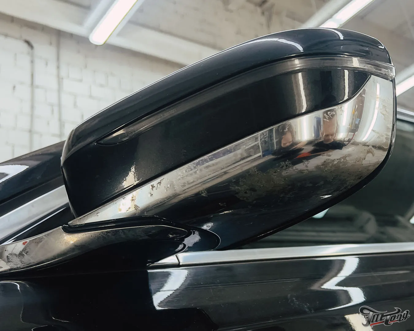 Очистка и защита хрома от реагентов на BMW 7